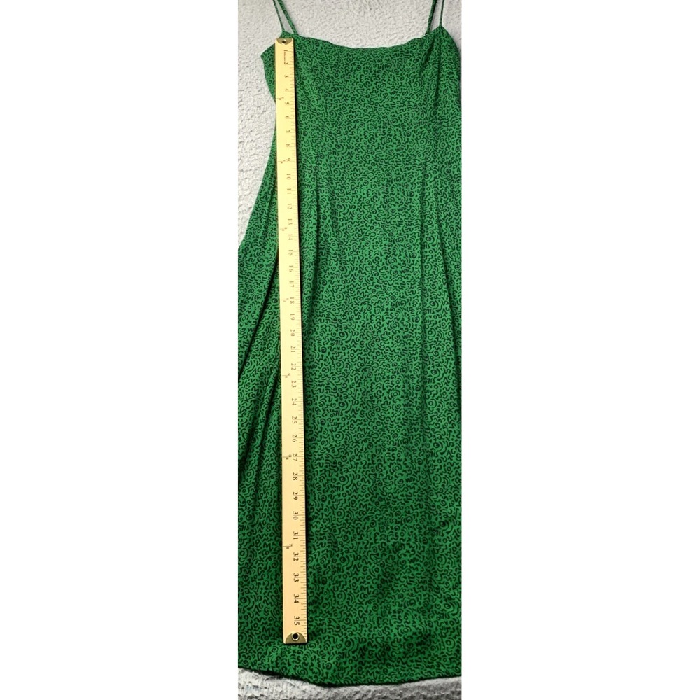 Reformation Dress Womens Size 2 Vollare Dress In Jitterbug Green and Black Dress - Picture 3 of 10